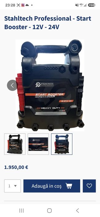 Robot pornire auto 12V/24V