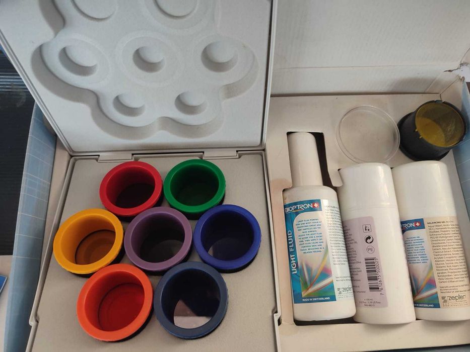 Set bioptron cu lentile colorate