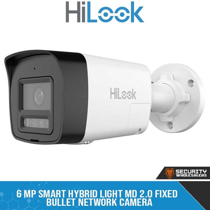 Camera 6MP PoE Hikvision HiLook IPC-B160HA-LUF/SL lentila 2.8mm slot card microfon noua garantie