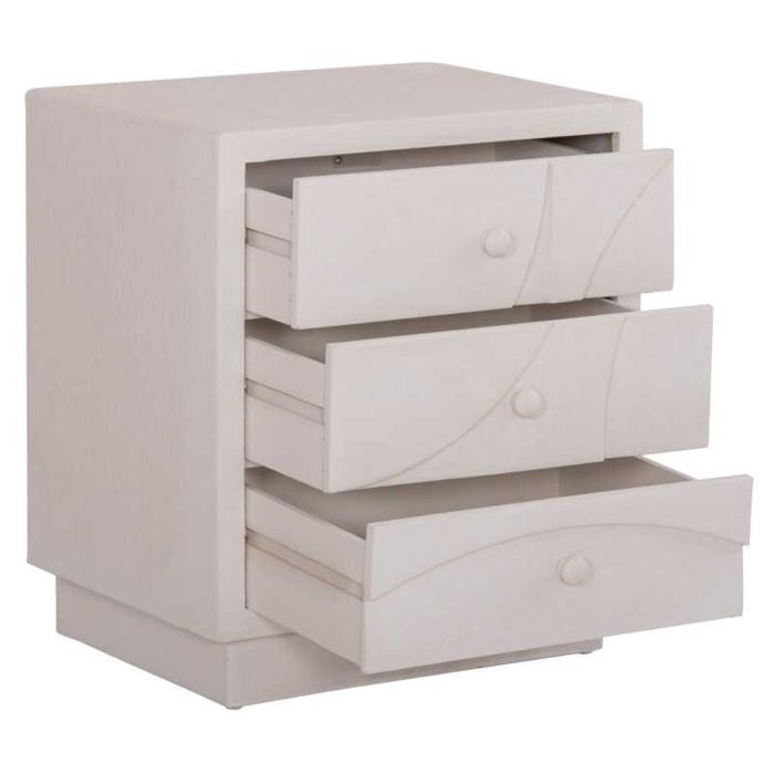 Нощно шкафче, HM18047, Бял, Мдф, 48х38х55см.