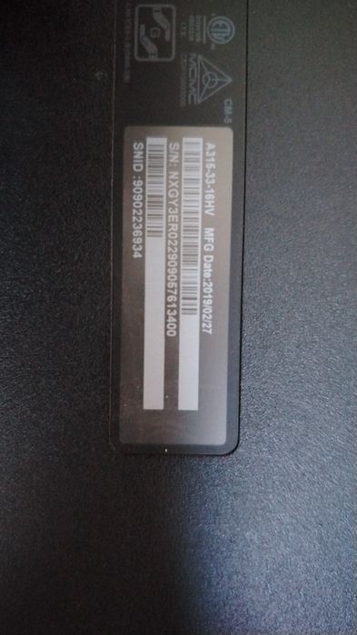Ноутбук Acer A315-33