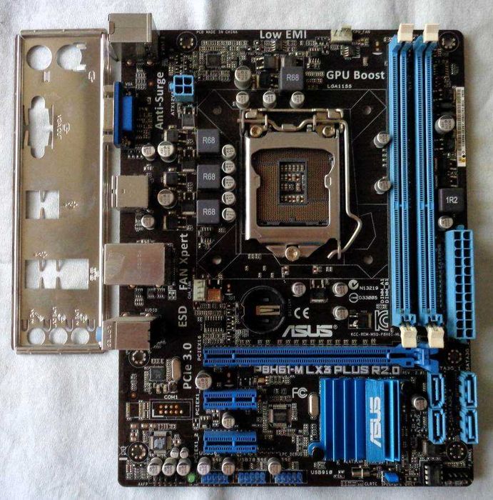 Сокет 1155 материнская плата Asus P8H61-M LX3 Plus R2.0 и процессоры