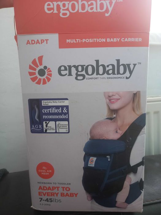 Marsupiu ergobaby cool air blue