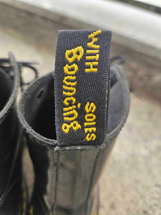 Dr Martens черни лачени детски обувки