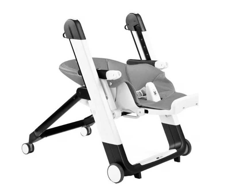 Scaun de masa 2in1 Peg Perego Siesta Follow Me, 0-15 Kg, Ice, Gri