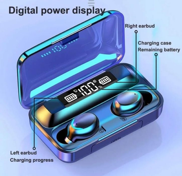 Casti wireless intraauriculare mini, Buds HiFi Stereo cu Bluetooth 5.3