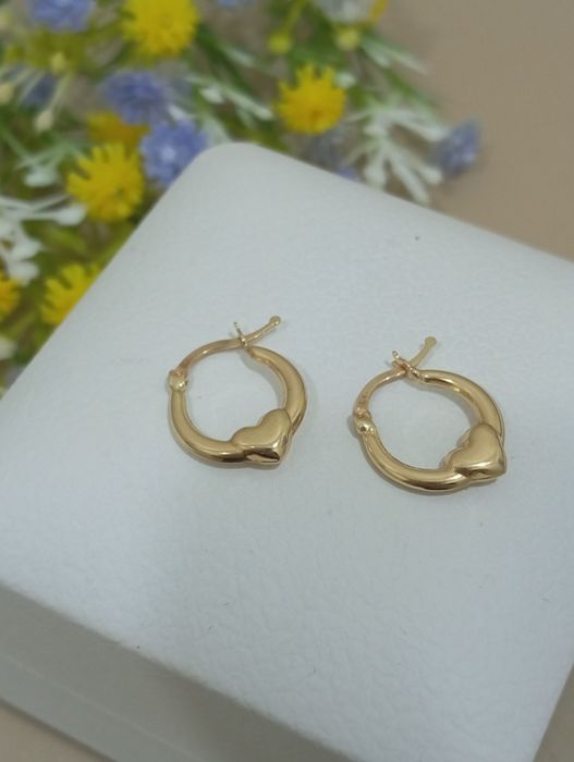 Золотые серьги 585 пробы золота