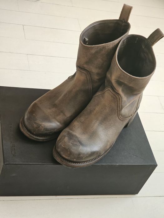 Ghete bocanci Dsquared2 piele biker aspect vintage