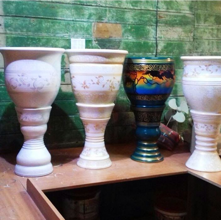 Горшок для цветов керамический ручная работа