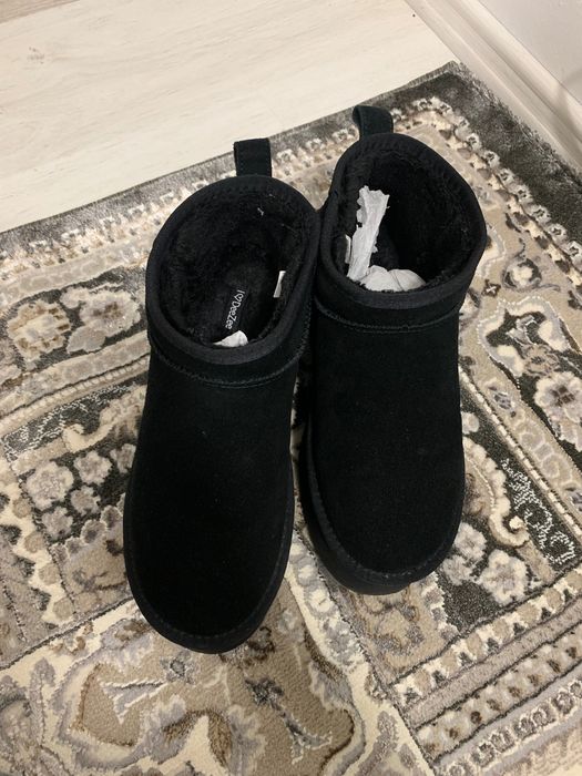 Cizme blană de piele de oaie adevărată