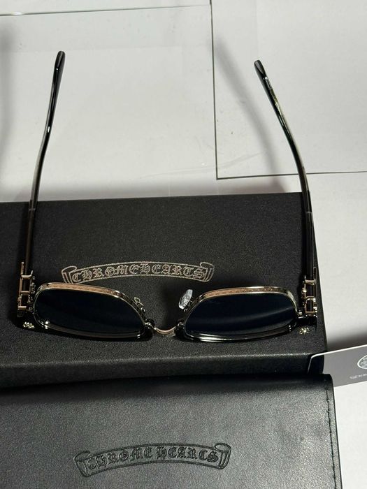 Ochelari de Soare Chrome Hearts Negru & Argintiu