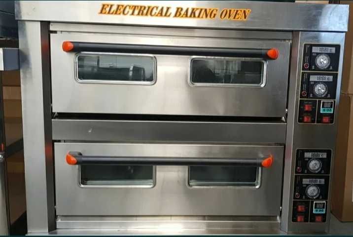 Фурна професионална за закуски Пици и готвене на две нива 4 тави