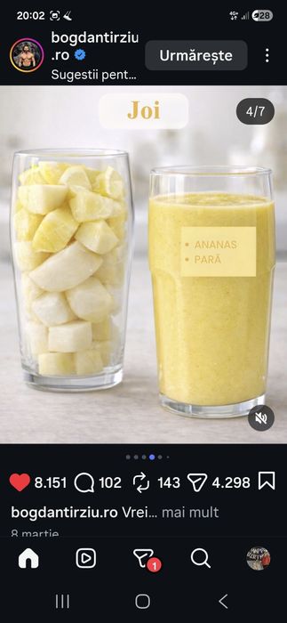 Pahar pentru smoothie