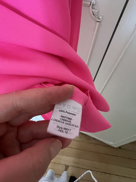 Цикламена блуза JCrew, размер L / XL
