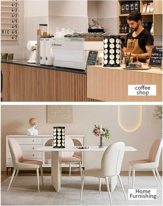 Въртяща стойка за капсули кафе до 40 броя метална черна за Dolce Gusto