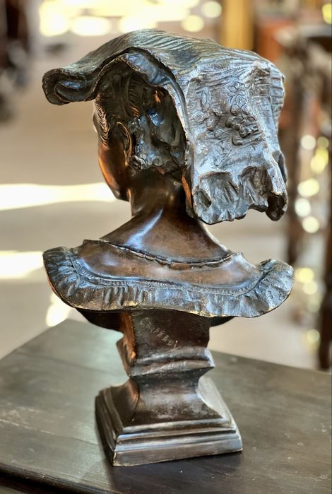 Sculptură Bust din Bronz *** vintage / antic / vechi / retro ***