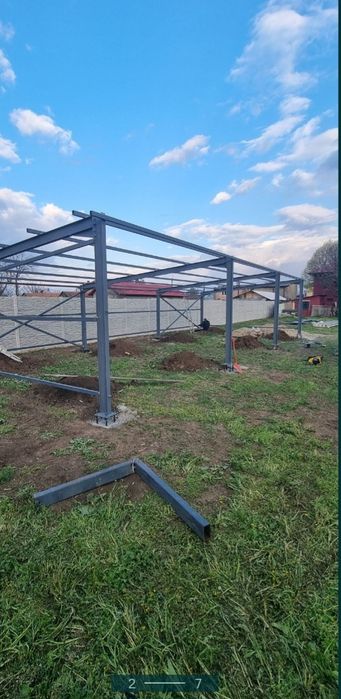 Vand structura metalica pentru hala de 6X15X3 metri , confectionata di