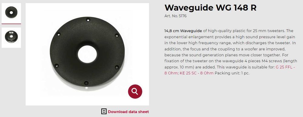 Boxe monitoare Visaton GF200 - Dayton RS28F