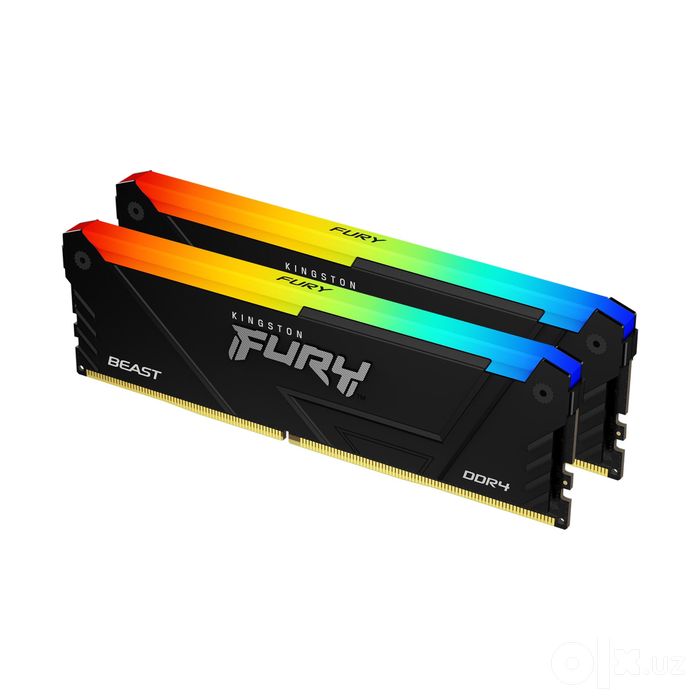Продам Kingston Fury beast 64GB (32x2) DDR4 3600 RGB