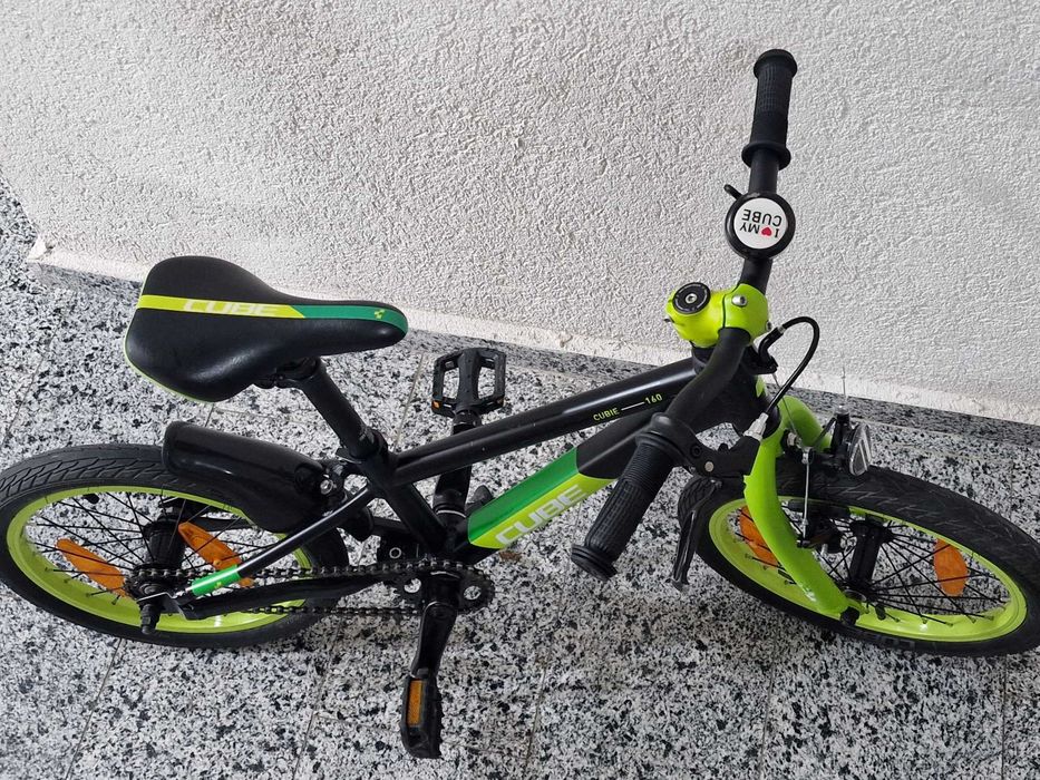 BICICLETA Copii CUBE CUBIE 160 Black Green Roti 16"