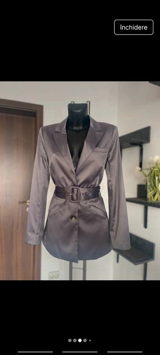 Sacou cu efect satinat