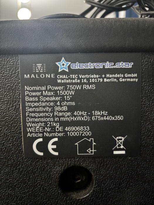 Boxa activa  Malone