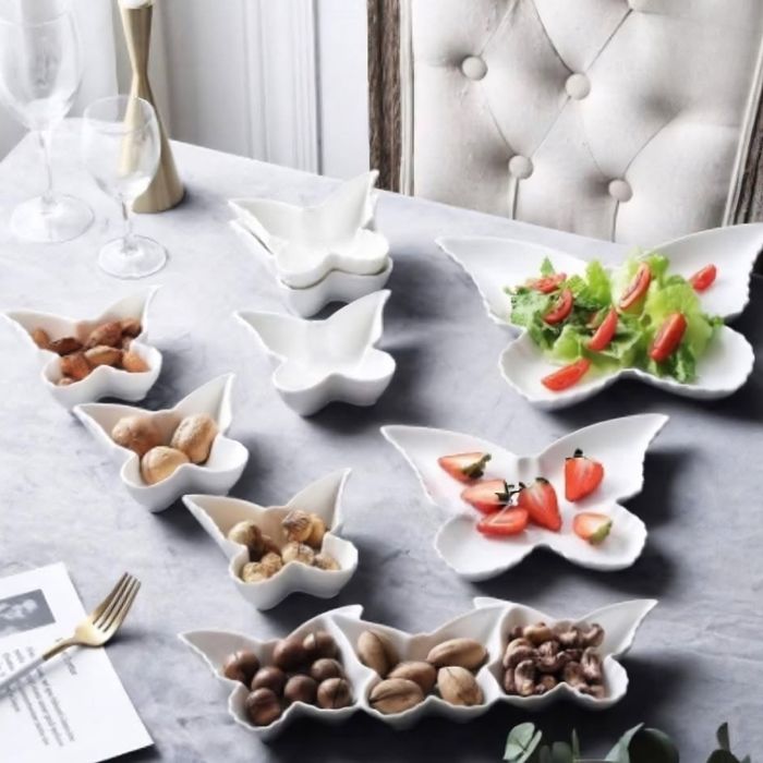 Елегантни комплекти купички по 9 части пеперуди ,звезди ,сърца