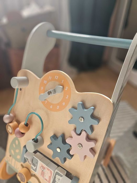 Premergator gri cu activitati tip Montessori PolarB Viga