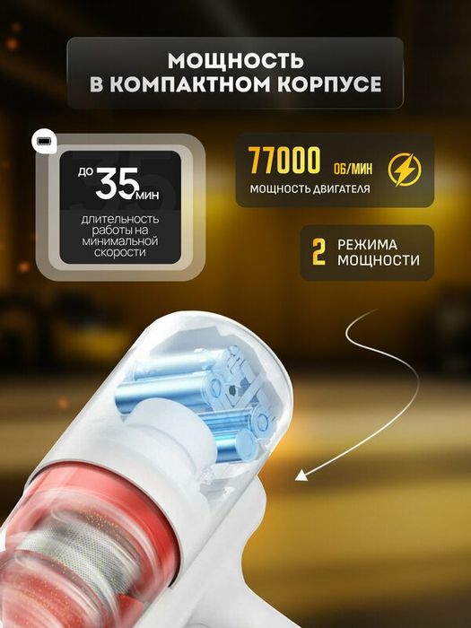 Беспроводной Пылесос Xiaomi Mijia Handheld Vacuum Cleaner 2 Lite