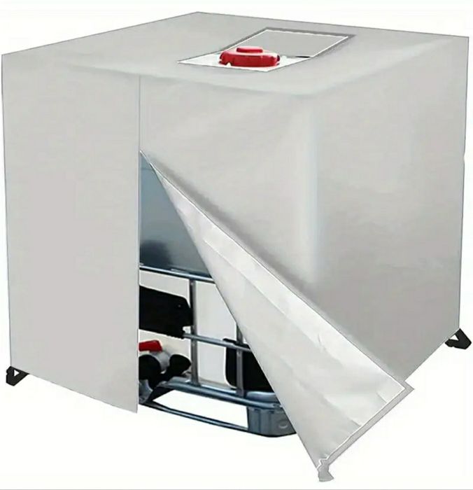 Предпазно покривало с цип и отвор за бидон 1000 литра IBC контейнер