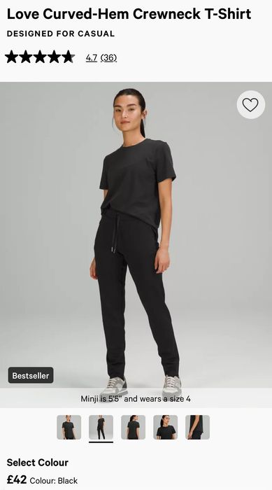 Оригинална Спортна Casual Тениска Lululemon Love Crew