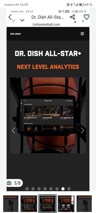 Vând tun / aparat de aruncat mingi baschet