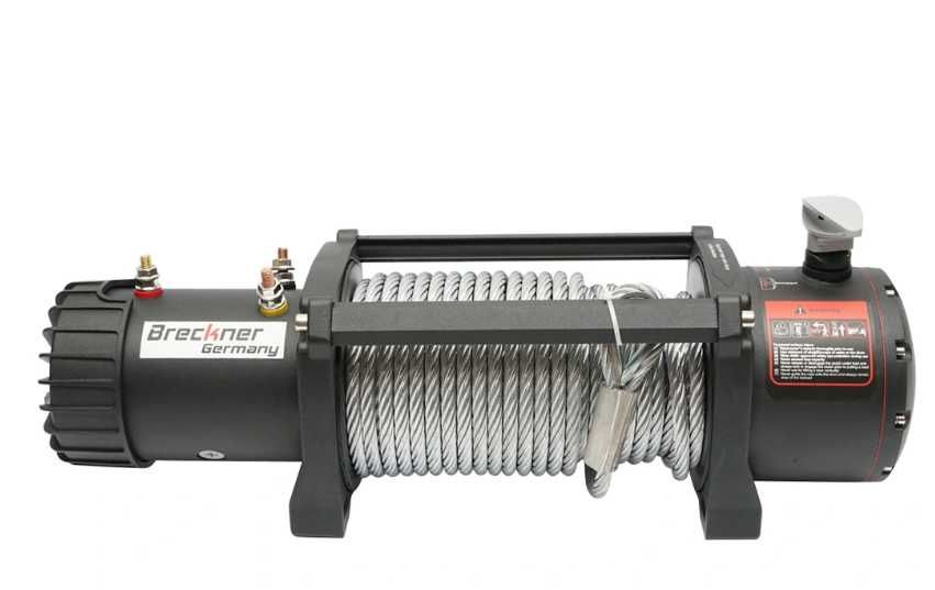 Troliu electric cu telecomanda 12V, 6.5c, (13500lbs) cablu otel 9x24m