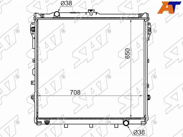 Радиатор Toyota Sequoia