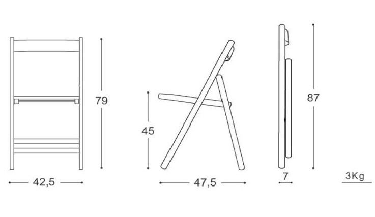 Scaune pliante lemn masiv - fag !