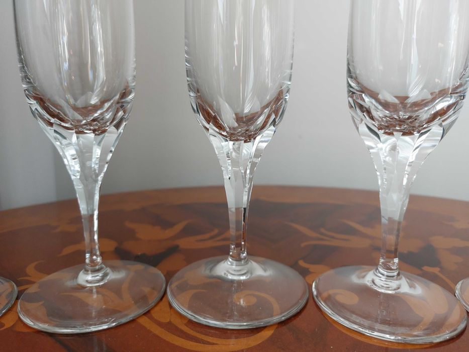 Set 6 pahare cristal sampanie nefolosite