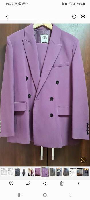 брючный костюм зара