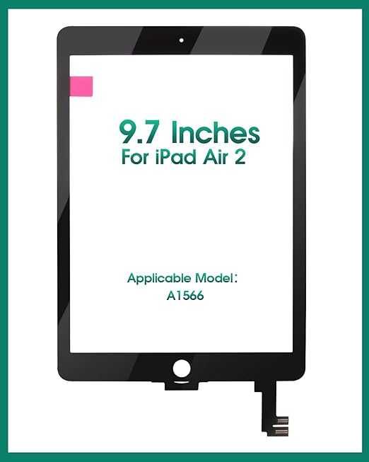 SRJTEK  Комплект за смяна на сензорен екран  за iPad Air 2