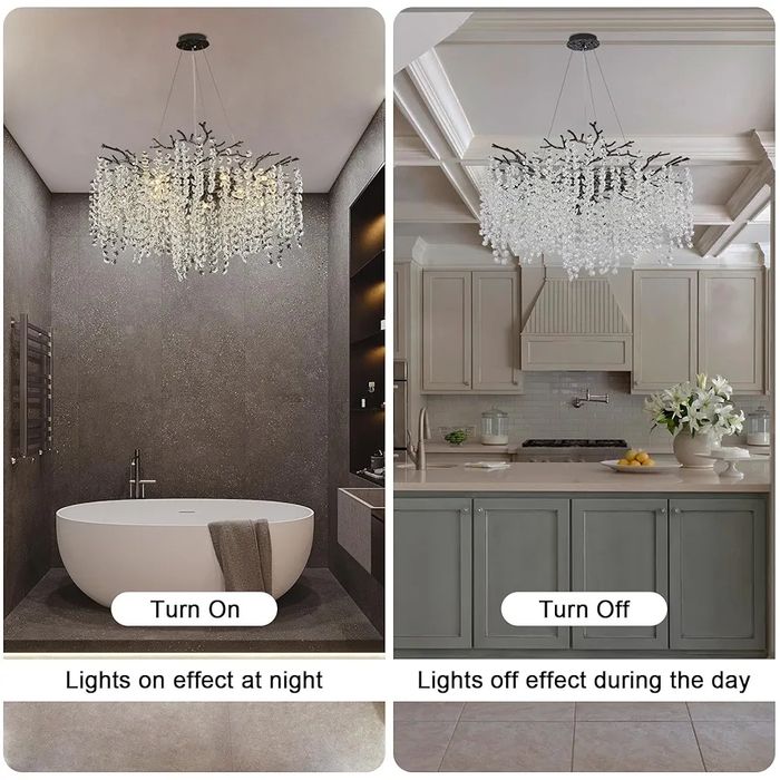 Луксозен кристален полилеи тип клони на дърво