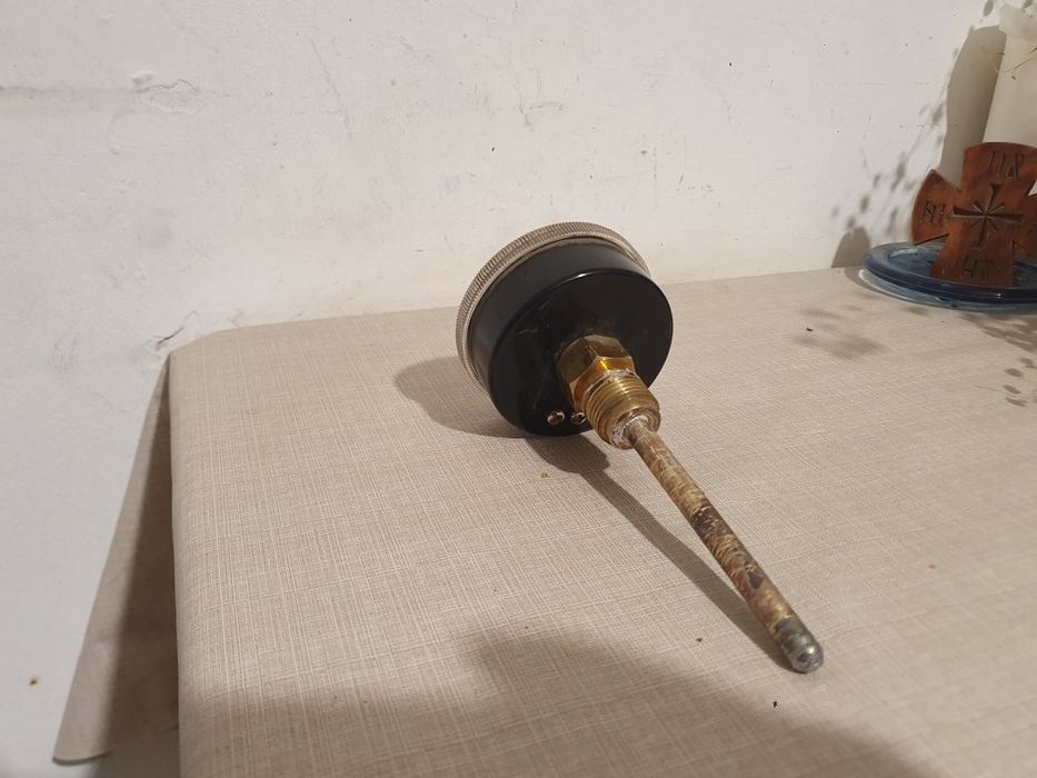 Termometru + barometru cu imersie pt boiler, puffer, centrala termica