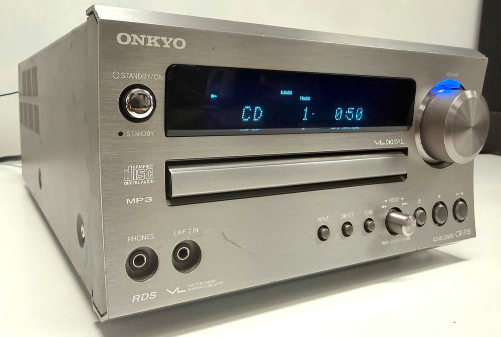 Amplificator Onkyo CR-715 Japan CD Receiver Digital Subwoofer Pre Out Aluminiu