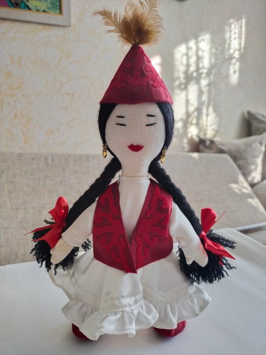 Текстильная кукла казашка