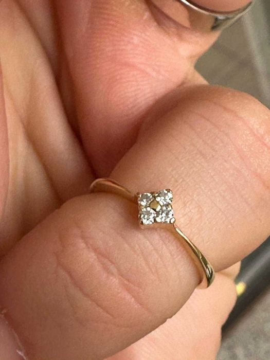 Verigheta Tiffany & Co.de 6g si inel cu diamante ambele 18k marimea 50
