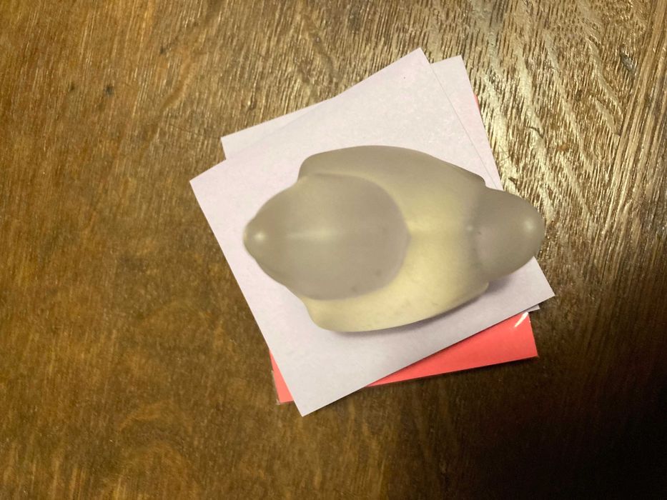 Prespapier birou Cristal de Sèvres – pasăre, Franța, ani 1950