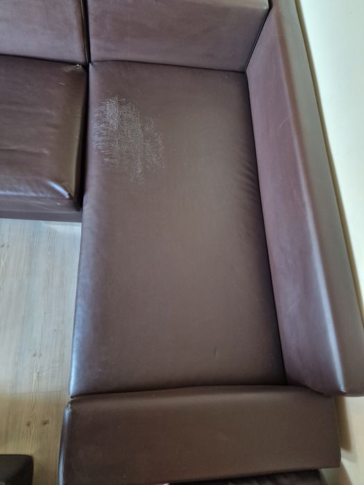 Холов немски диван с лежанка за претапициране