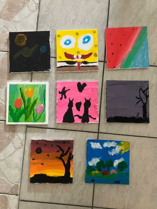 Tablouri pictate de un mic artist (9 ani) - Susținem pasiunea