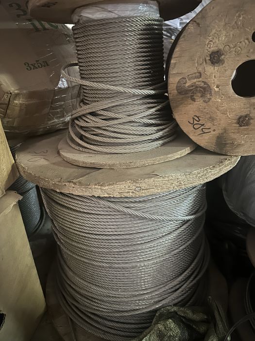 Трос нержавейка 4,5,6,7,8,10 мм