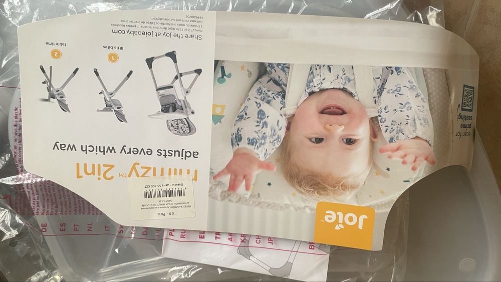 Детский стульчик для кормления Joie Mimzy 2in1
