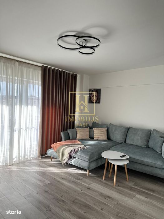 Apartament 2 camere dec NOU  mobilat + loc de parcare Bucium 450 euro