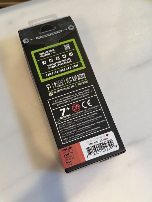 Kendama Sweets Turbo Shape Ruby Antiskid V2 (Nu Miguel Broken Shape)